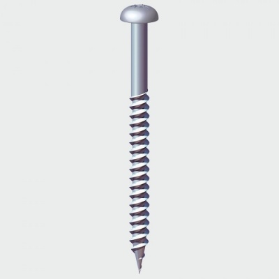 Twin thread dome head wood screw z/p 8 x 2 pack of 200